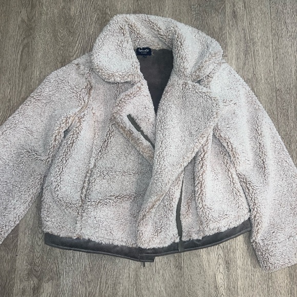 Splendid Fuax Fur Motto Jacket - Picture 2 of 4